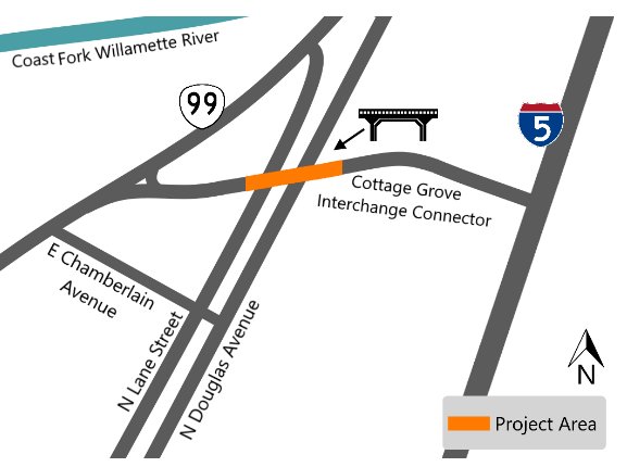 Construction started this week on the I-5 Connector Bridge repairs