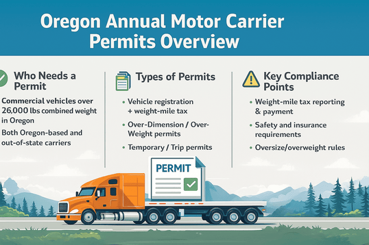 Oregon Annual Motor Carrier Permits