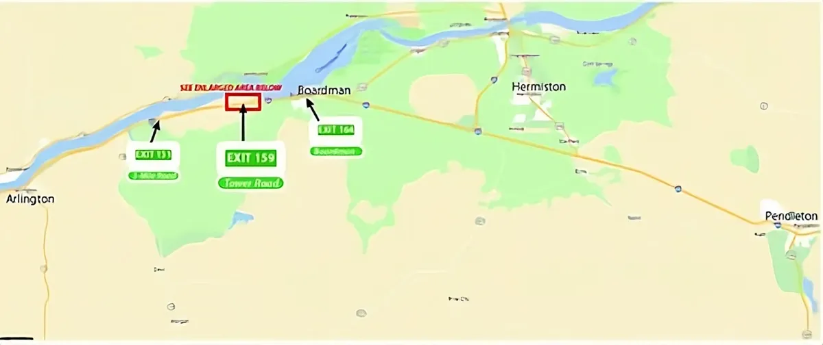 Expect freeway ramp closures at I-84 Exit 159 (Tower Road) for paving work, Sept. 20 and 21