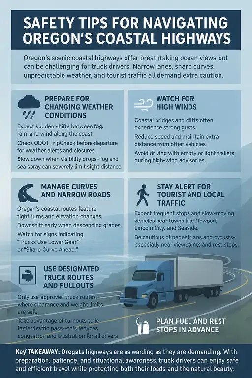 Safety Tips for Navigating Oregons Coastal Highways