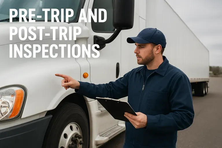 Pre-trip/Post-trip Inspections: Required checks to ensure roadworthiness