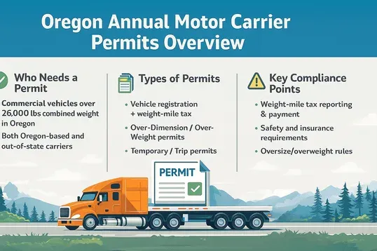 Oregon Annual Motor Carrier Permits