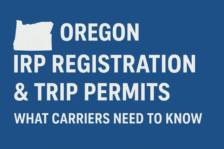 Oregon IRP Trip Permits