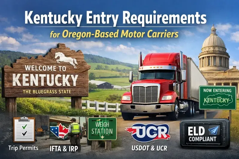 Kentucky Permits for Oregon-Based Motor Carriers