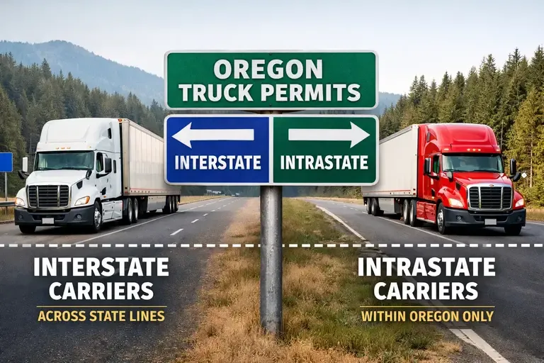 Oregon Truck Permits for Interstate vs Intrastate Carriers