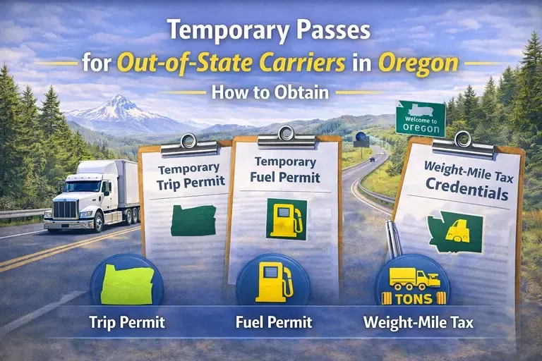 Temporary Passes for Out-of-State Carriers in Oregon