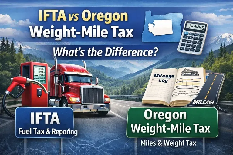 IFTA vs Oregon Weight-Mile Tax-What’s the Difference?