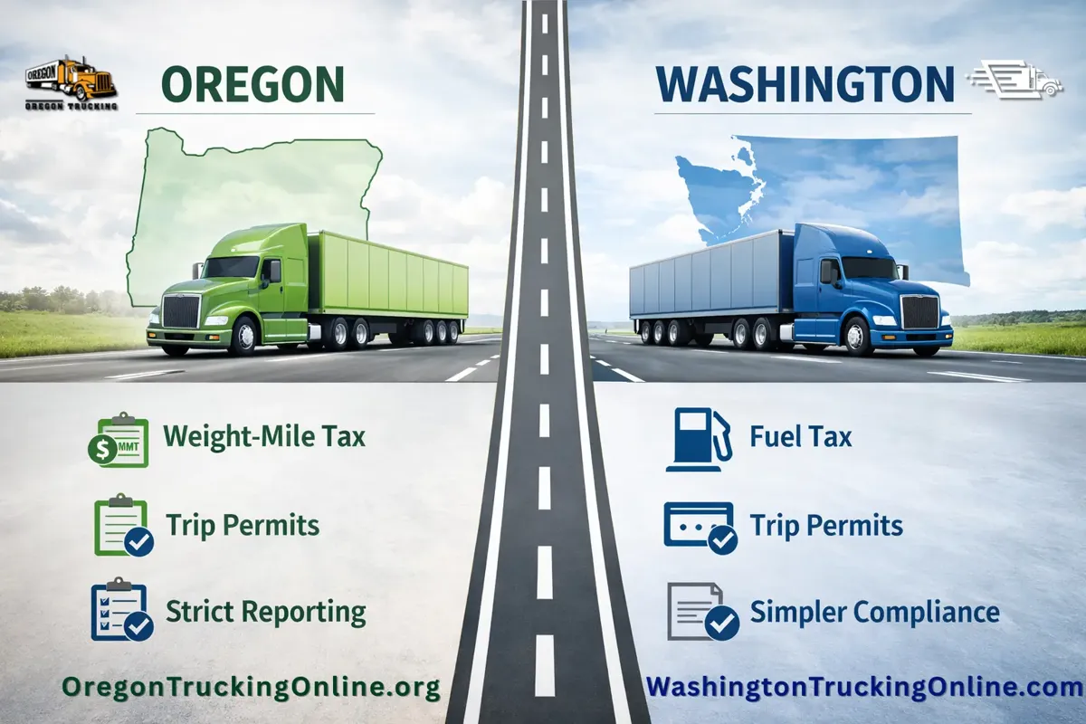 Oregon vs Washington Trucking Rules