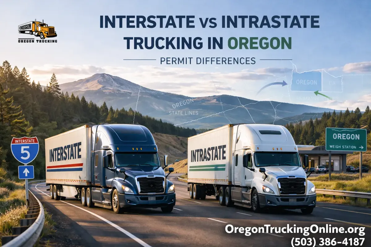 Oregon interstate vs intrastate trucks