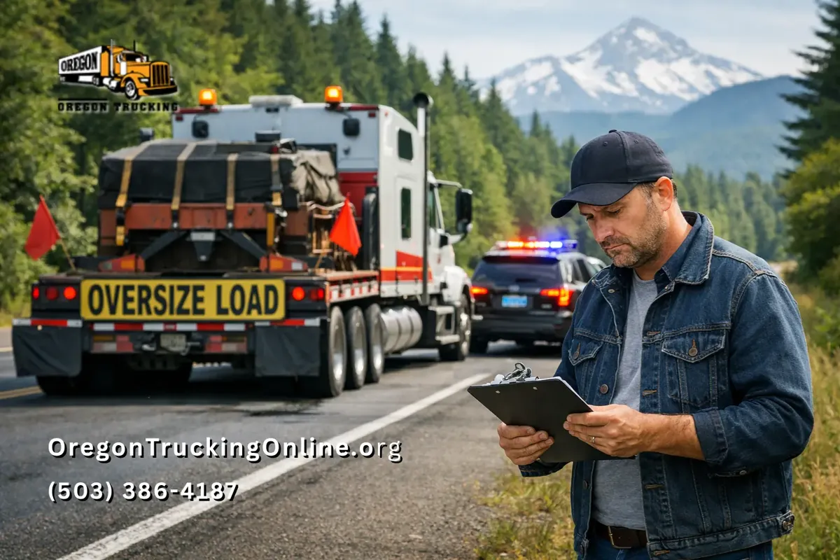 Oregon truck permit expired roadside