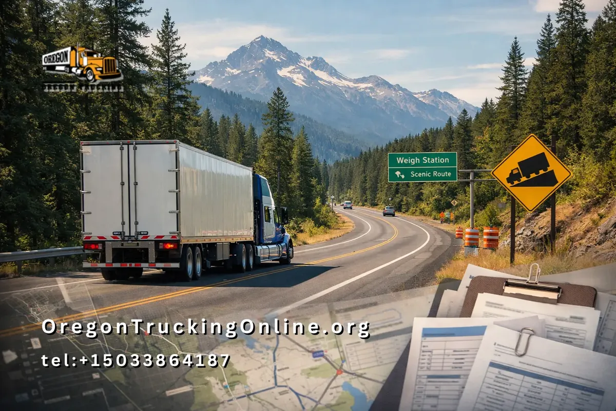 Oregon truck permit compliance route