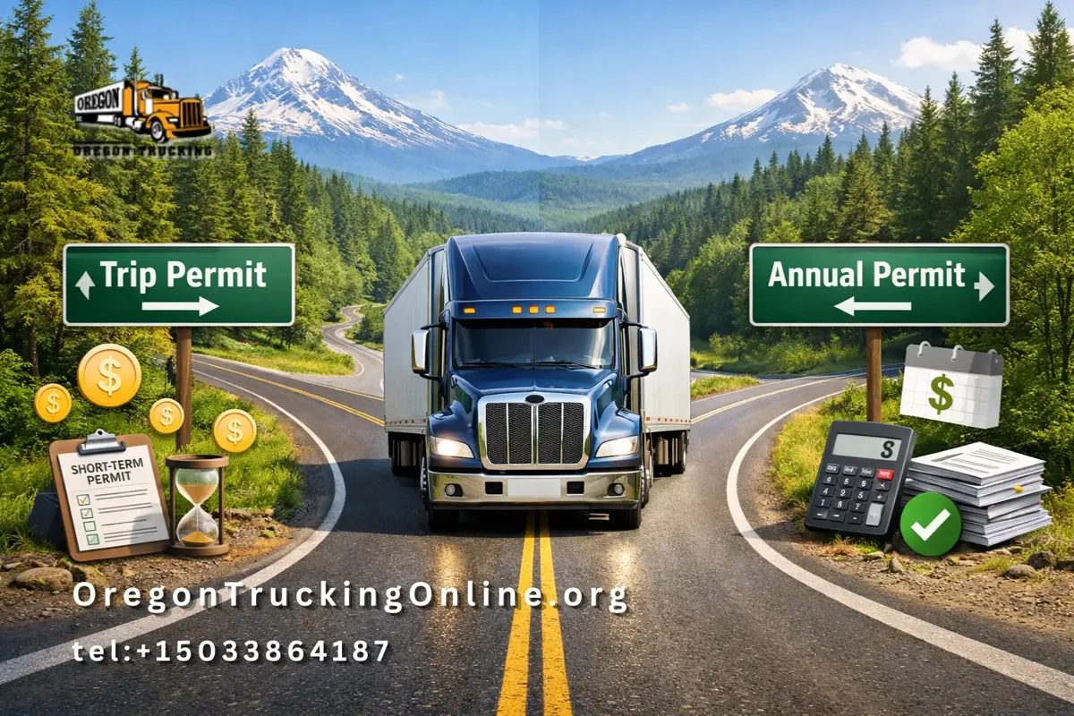 Oregon truck permit comparison road split