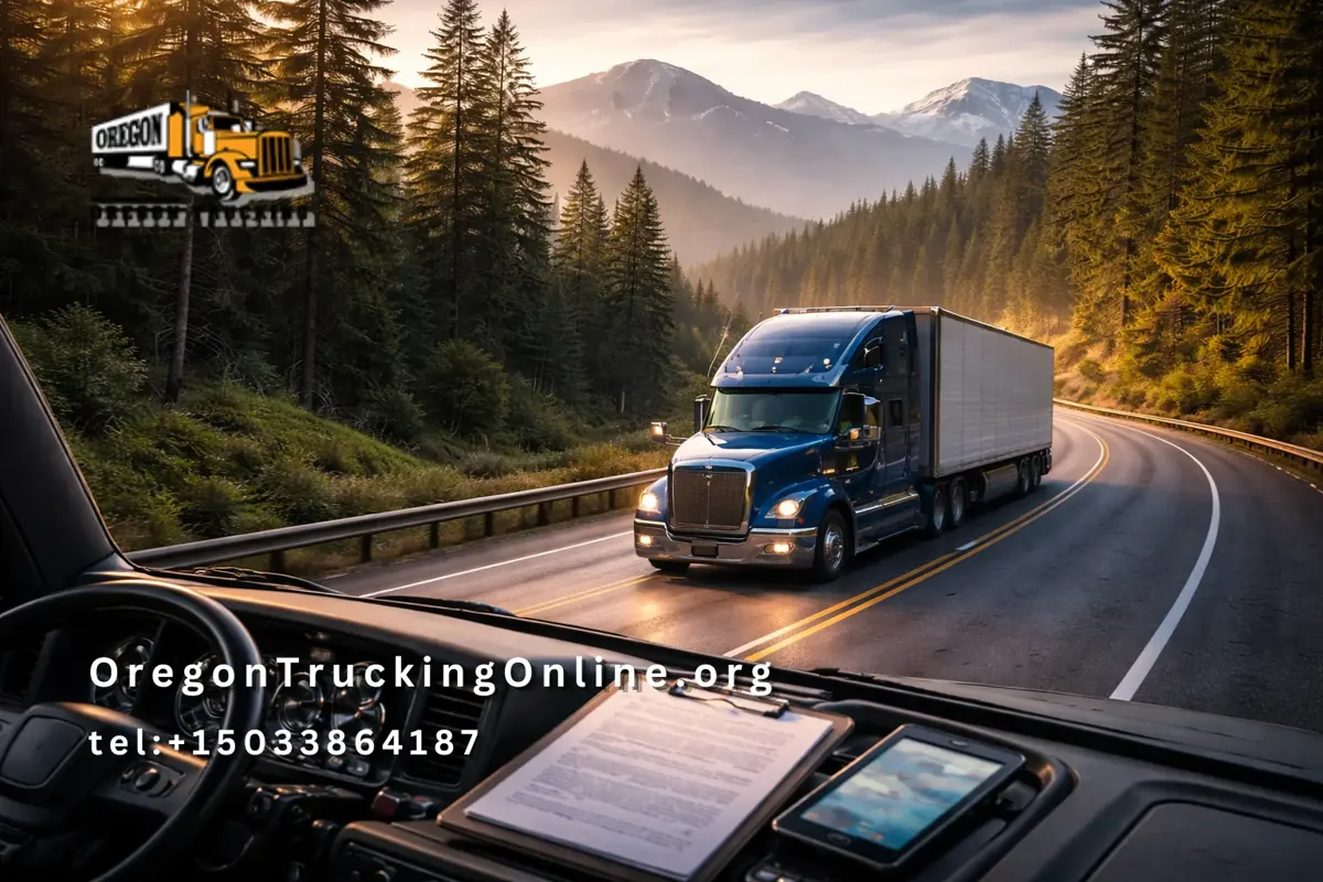 Oregon trucking permit compliance truck