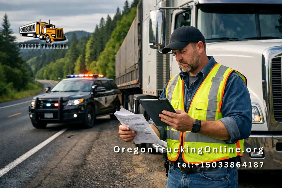 Oregon truck permit roadside check