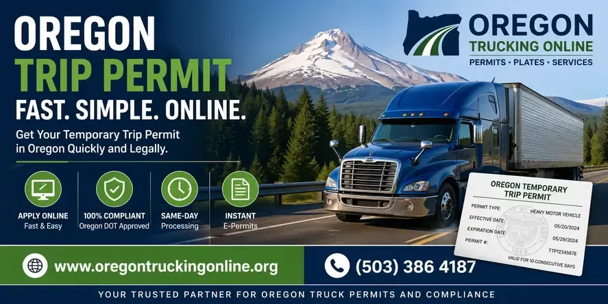 How to Get a Temporary Trip Permit for Trucks in Oregon