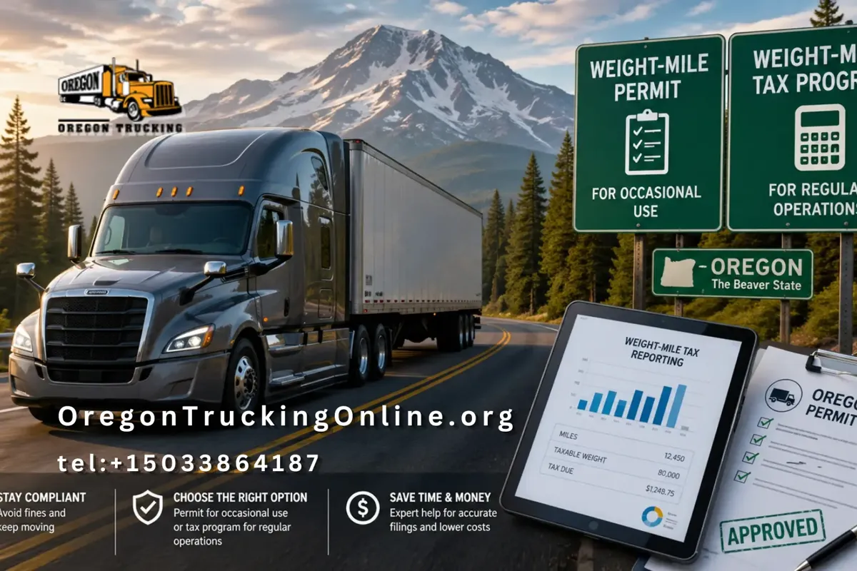 weight-mile permit vs tax oregon