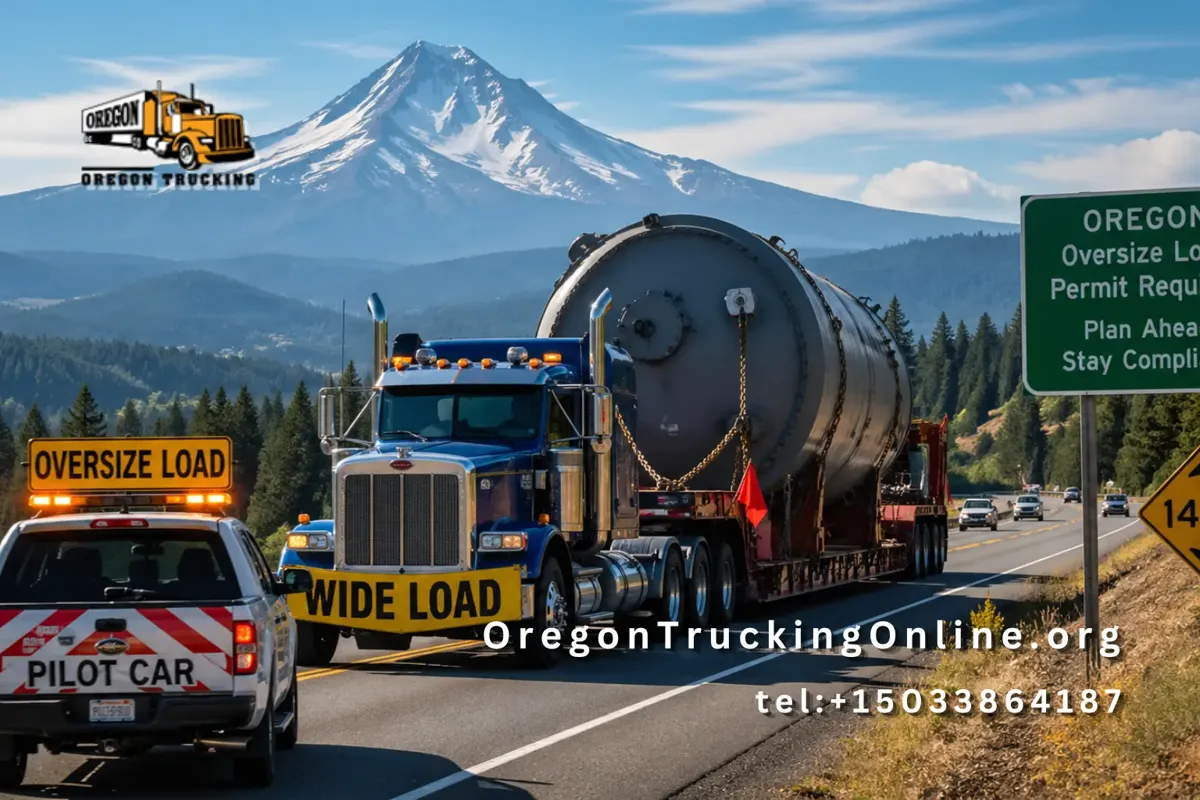 Oregon oversize permit truck load
