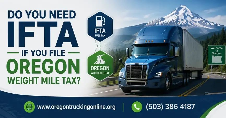 Do I need to report IFTA miles for Oregon, if I report Oregon Weight Mile Tax?