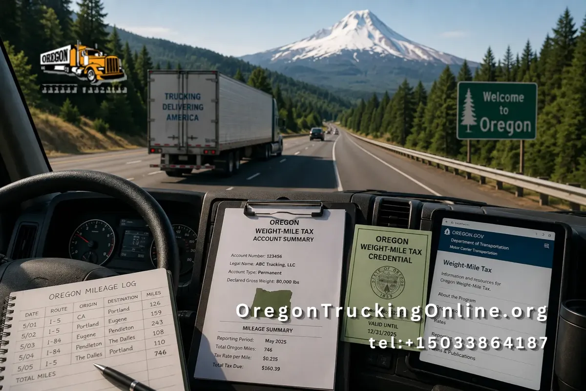 Oregon weight-mile tax truckers