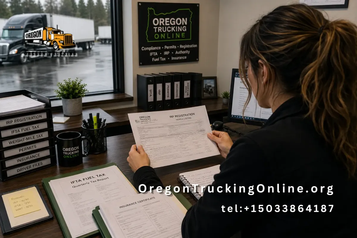 Oregon trucking compliance documents