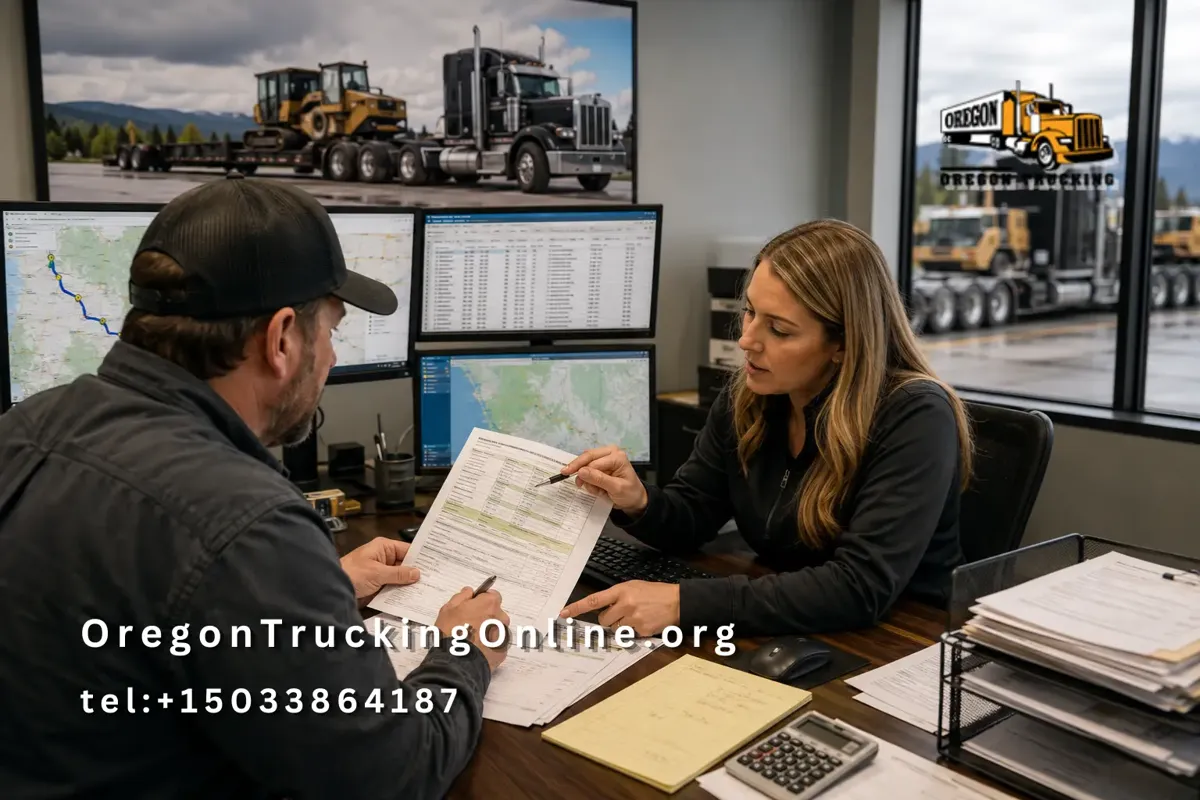 Oregon weight-mile tax truck