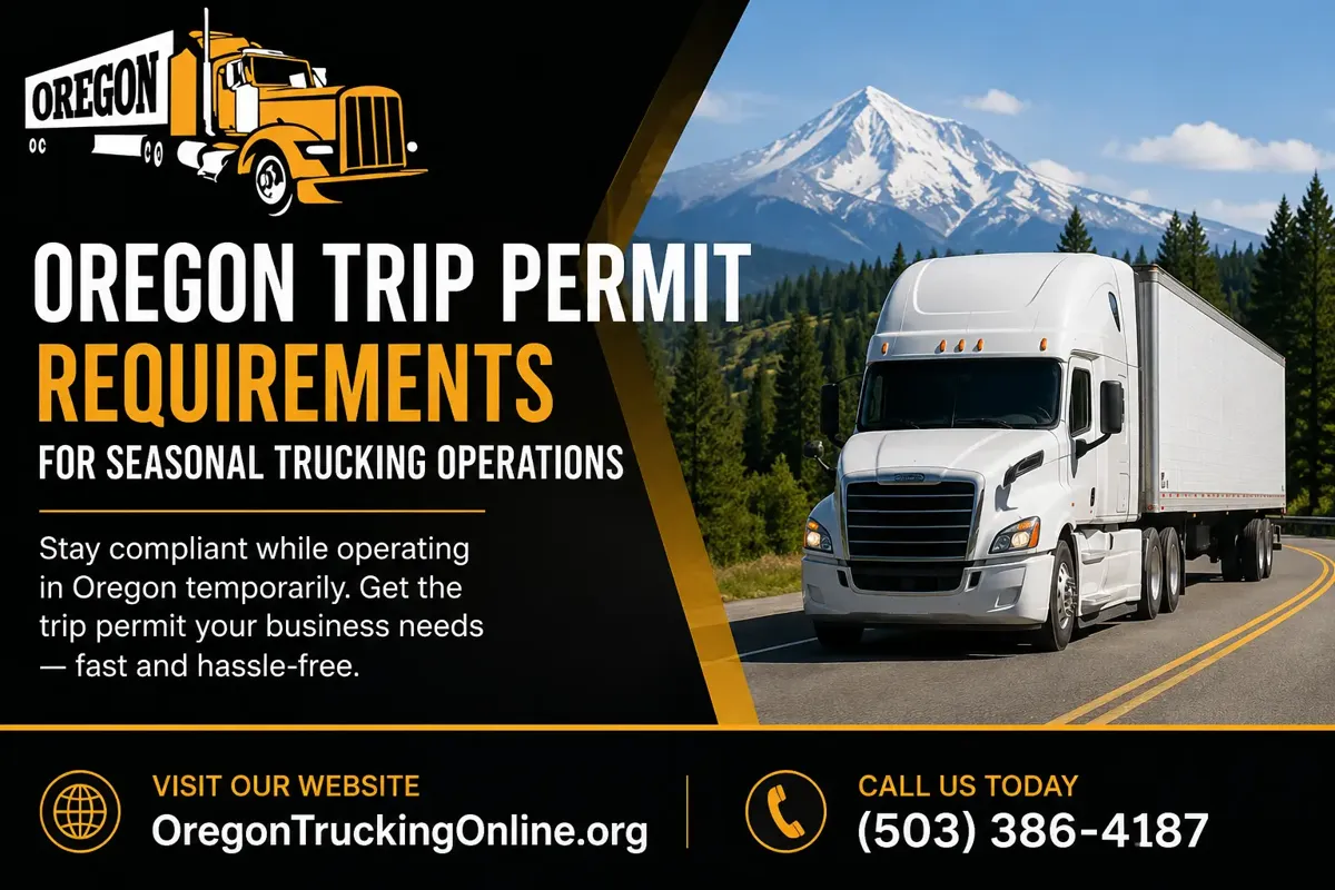 Oregon trip permit seasonal trucking