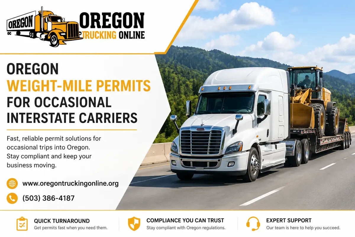 Oregon Weight-Mile Permits Guide