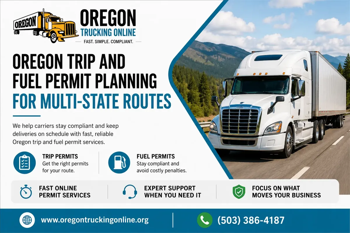 Oregon trip fuel permit planning trucker