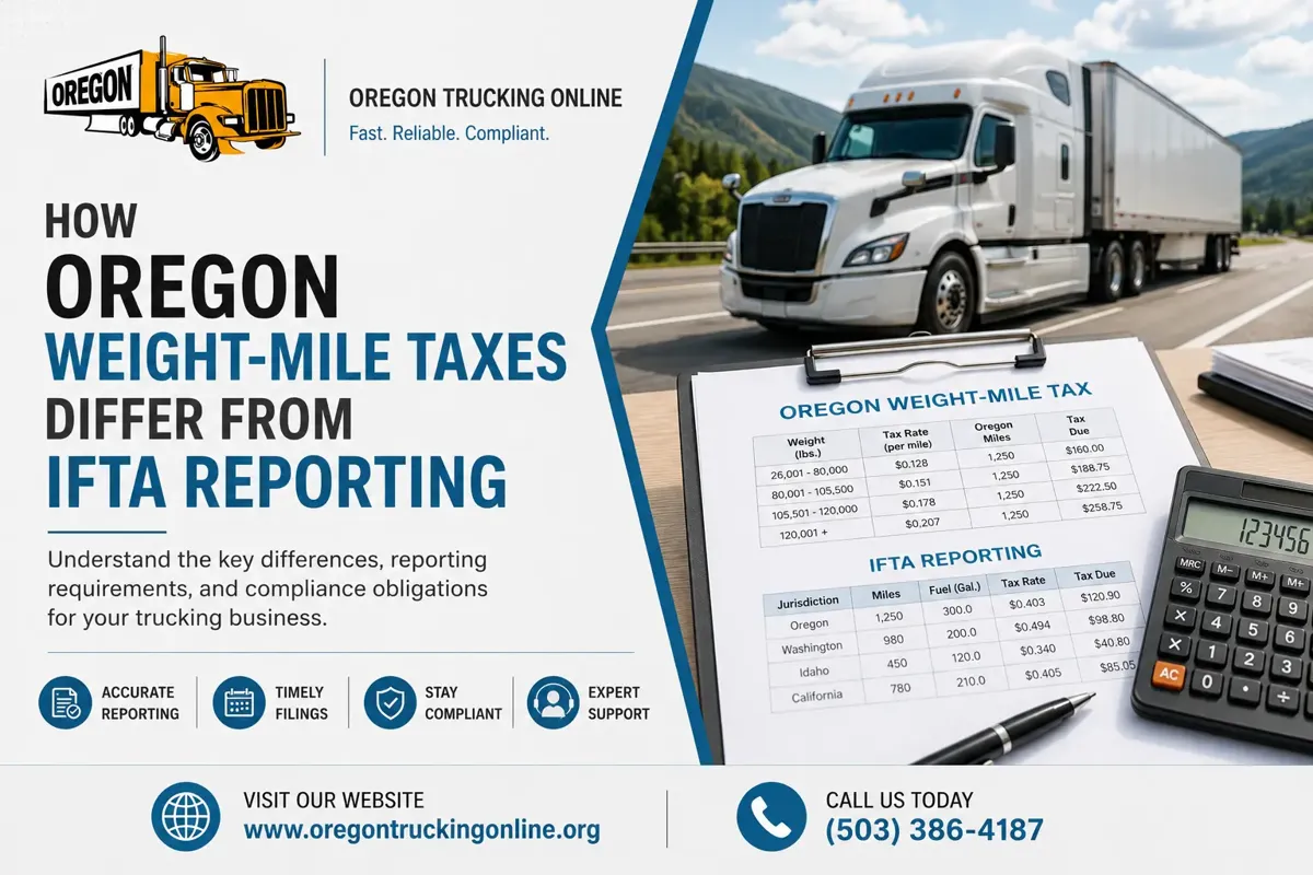 Oregon Weight-Mile Tax reporting