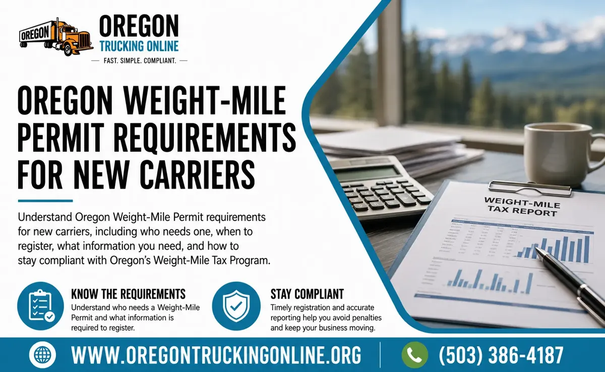 Oregon Weight-Mile Permit Requirements