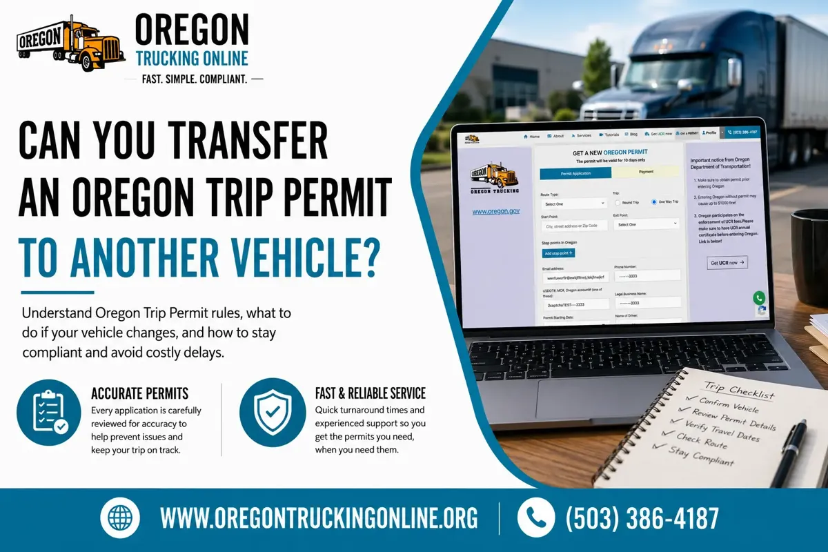 Oregon Trip Permit Transfer