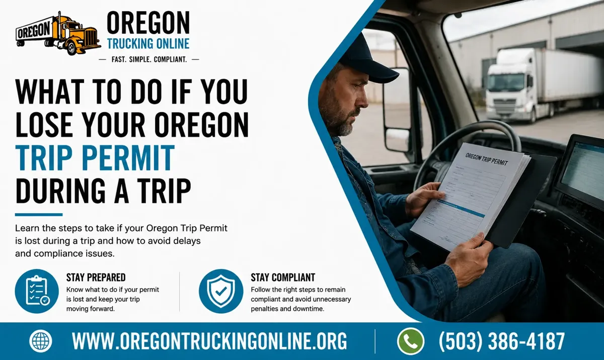 Oregon Trip Permit lost