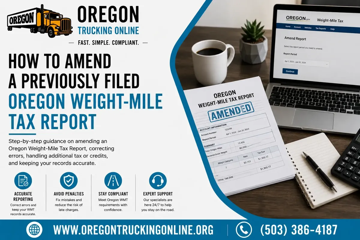 Oregon Weight-Mile Tax Report