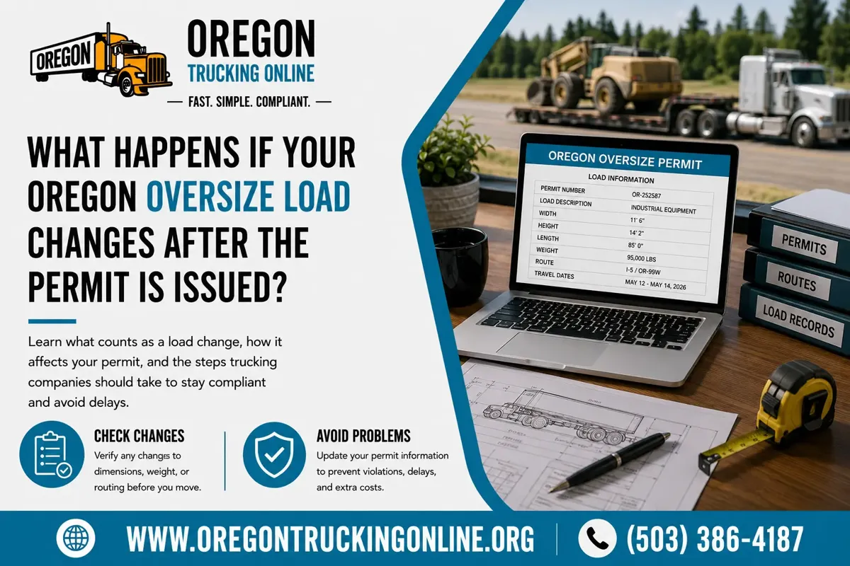 Oregon Oversize Permit Load Changes