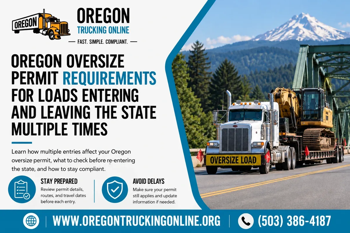Oregon Oversize Permit Re-Entry
