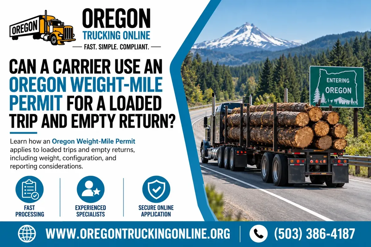 Oregon Weight-Mile Permit Return