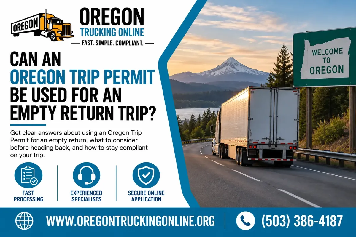 Oregon Trip Permit Empty Return