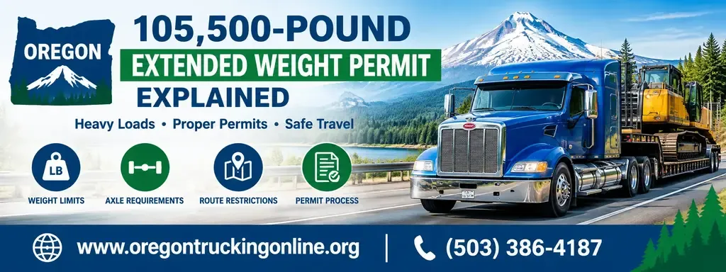 Oregon 105,500-Pound Extended Weight Permit Explained
