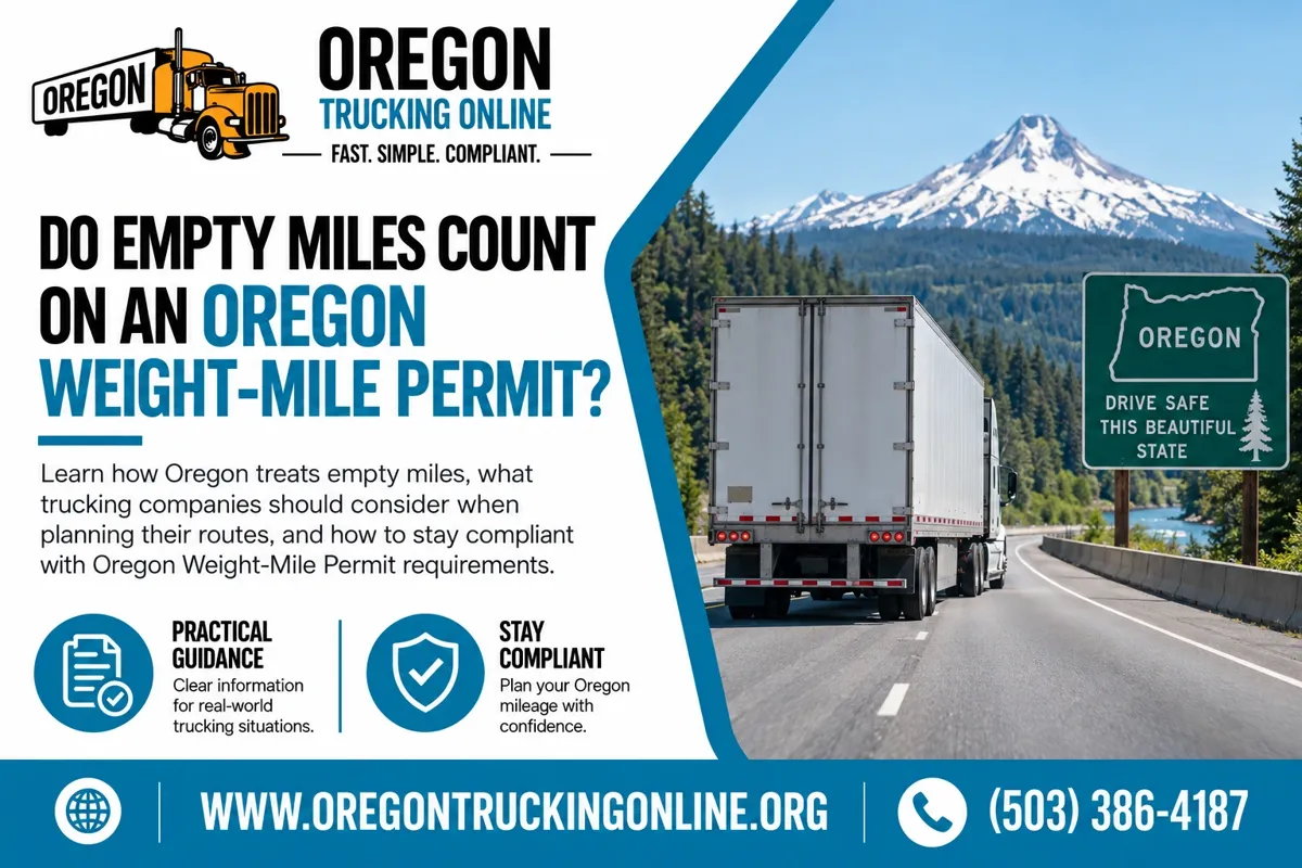Oregon Weight-Mile Permit Empty Miles