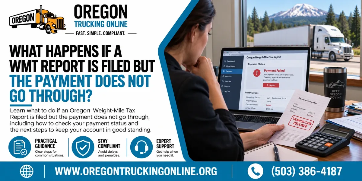 Oregon Weight-Mile Tax Report Payment