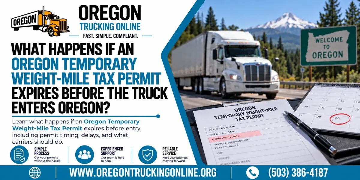 Oregon Temporary Weight-Mile Tax Permit Expiration