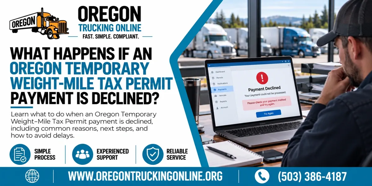 Oregon Temporary Weight-Mile Tax Permit payment