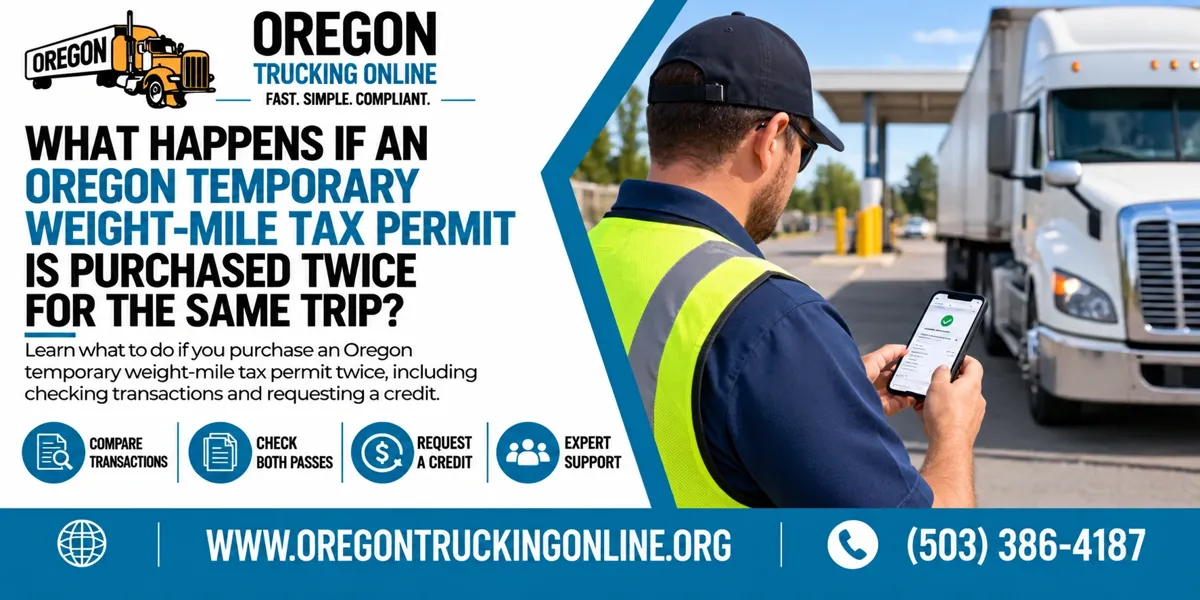 Oregon Temporary Weight-Mile Tax Permit