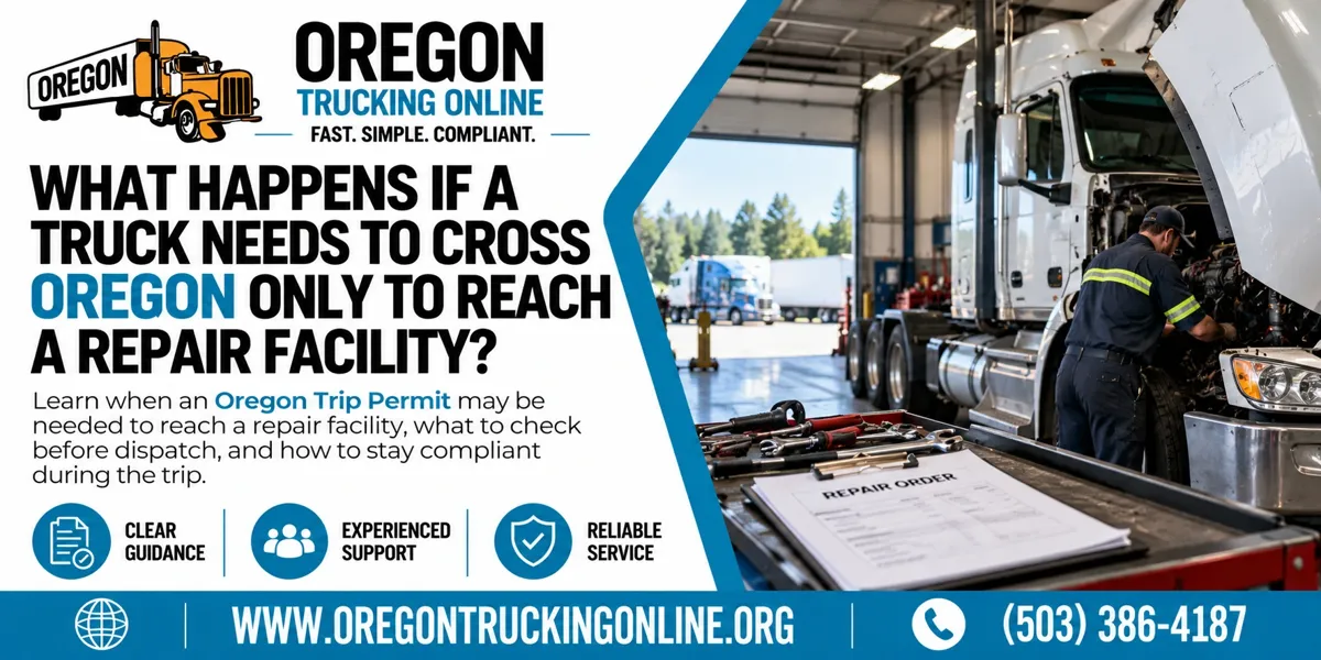 Oregon Trip Permit for Repair Trips