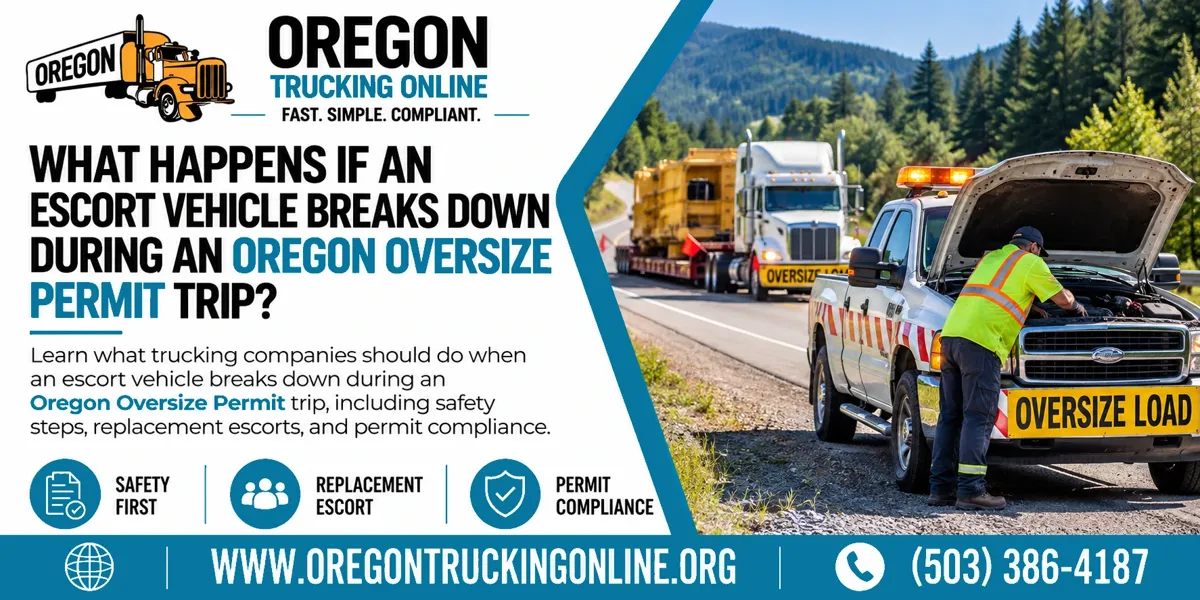 Oregon Oversize Permit Escort Vehicle