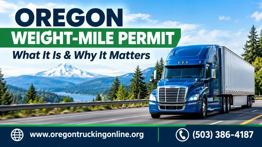 What Is an Oregon Weight-Mile Permit and Why Is It Important?